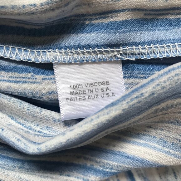 Misa Los Angeles Carlota Mini Dress Womens XS Blue White Stripe Ruffle Tiered - Picture 8 of 12